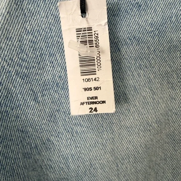 Levi's Women's Sz 24 501 90's Ever Afternoon Light Wash Straight Leg Loose Fit - Picture 7 of 12
